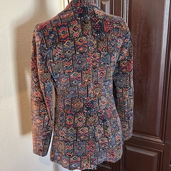 Vintage Multicolor Tapestry Corduroy Blazer - Picture 5 of 8